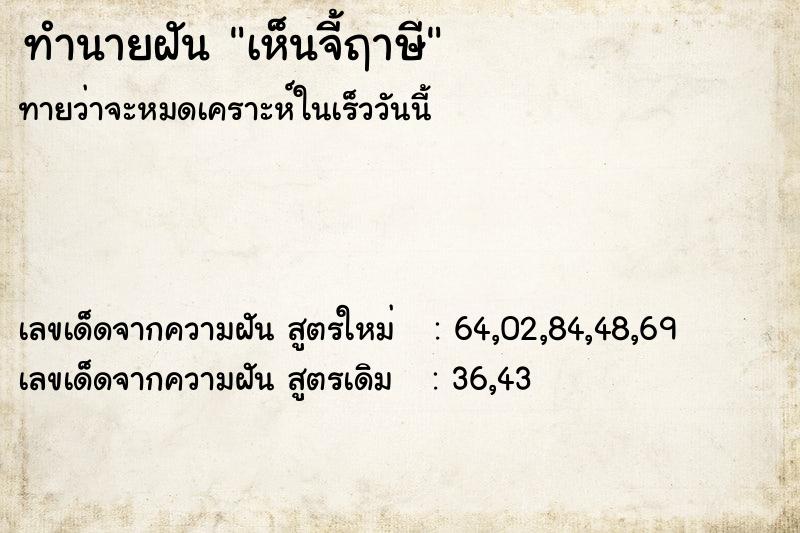 ทำนายฝัน เห็นจี้ฤาษี