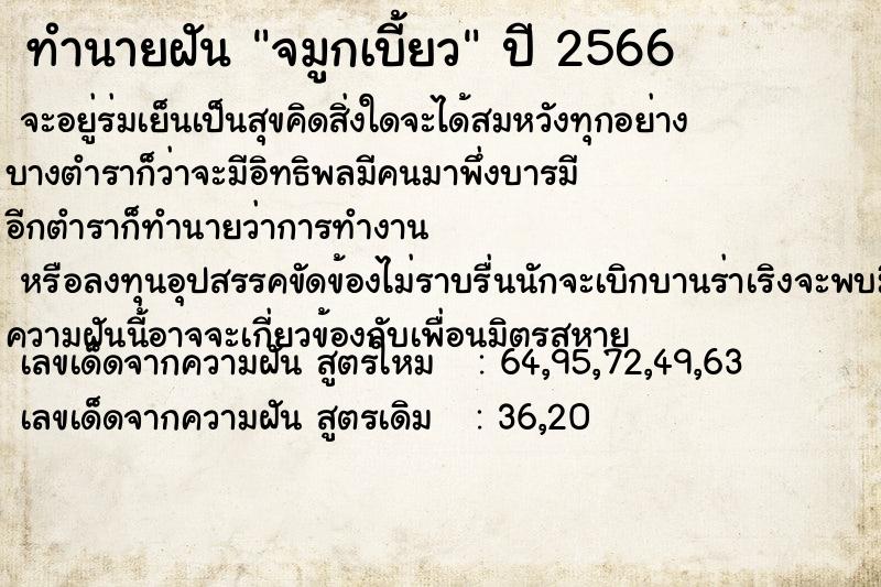 ทำนายฝัน #ทำนายฝัน #จมูกเบี้ยว  เลขนำโชค 