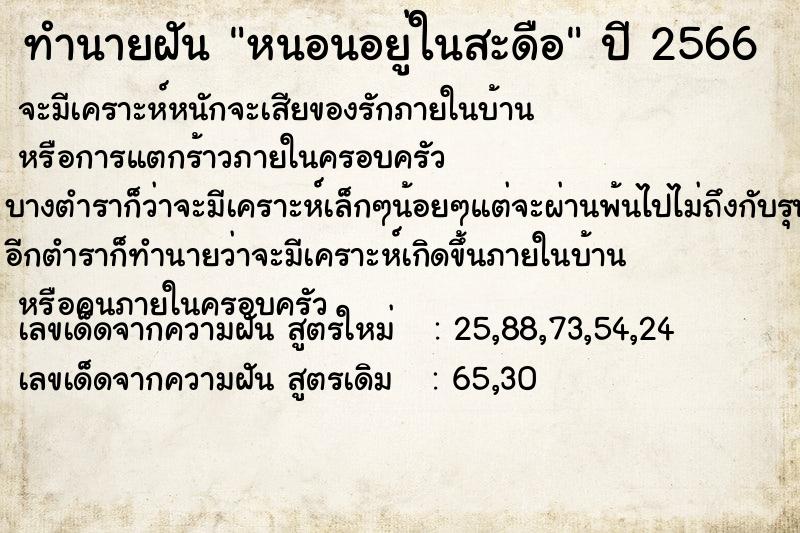 ทำนายฝัน หนอนอยู่ในสะดือ  เลขนำโชค 