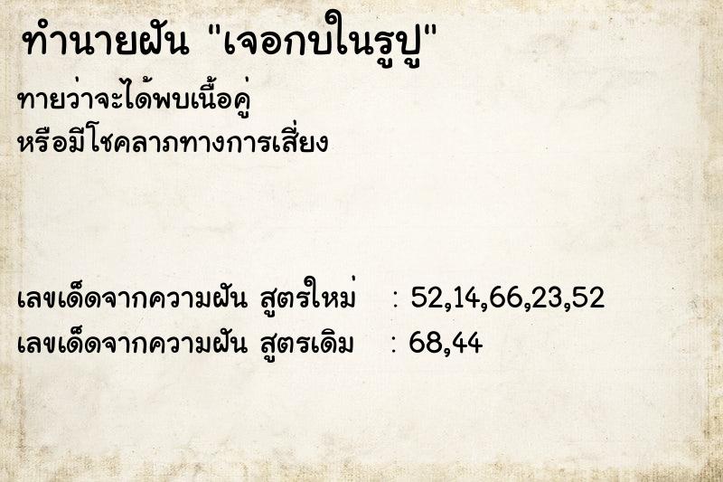 ทำนายฝัน เจอกบในรูปู  เลขนำโชค 