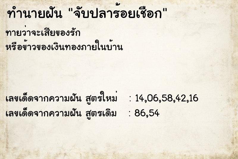 ทำนายฝัน จับปลาร้อยเชือก