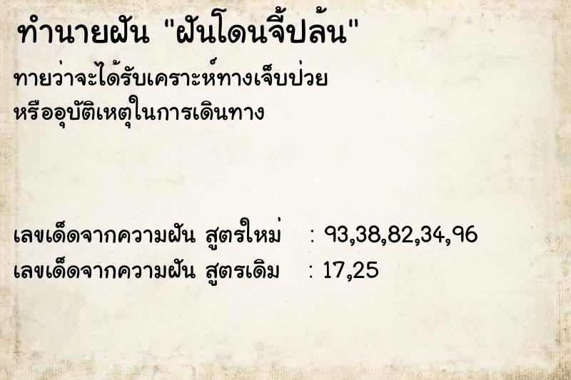 ทำนายฝัน ฝันโดนจี้ปล้น  เลขนำโชค 