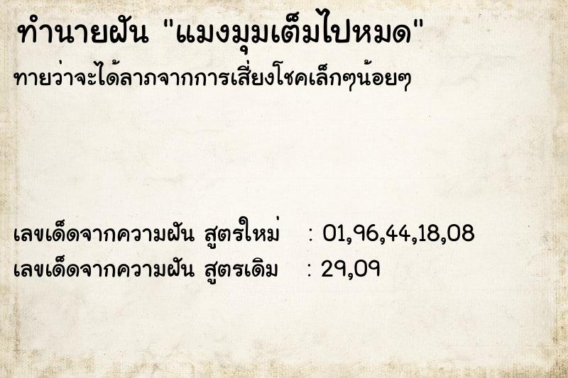 ทำนายฝัน #ทำนายฝัน #แมงมุมเต็มไปหมด  เลขนำโชค 