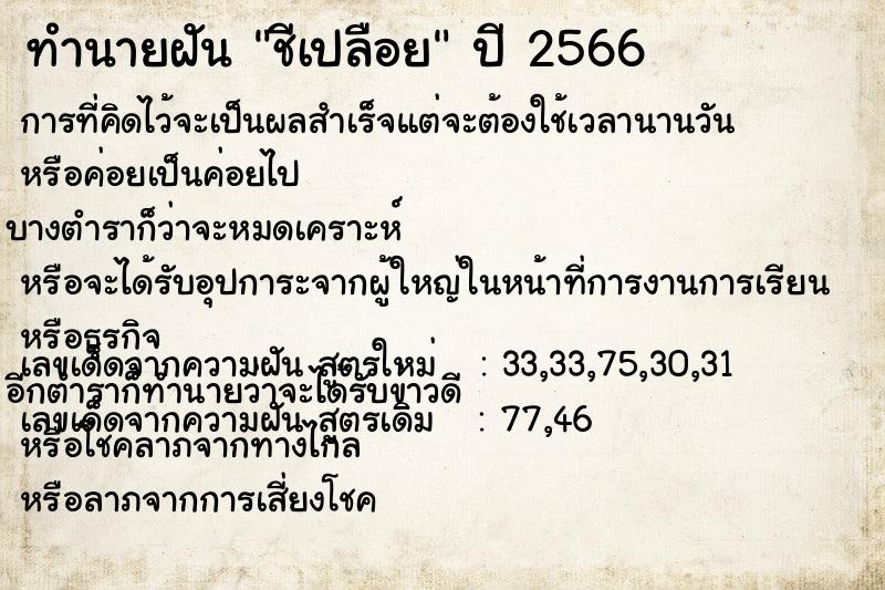 ทำนายฝัน ชีเปลือย