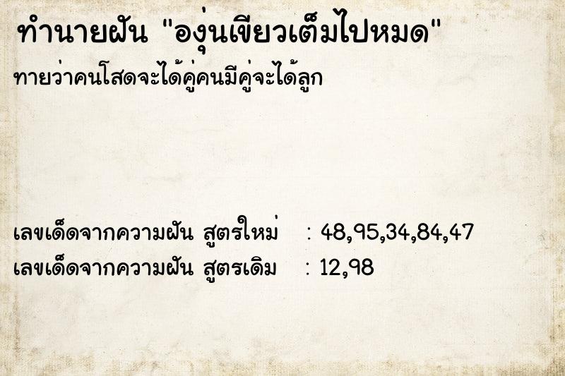 ทำนายฝัน องุ่นเขียวเต็มไปหมด