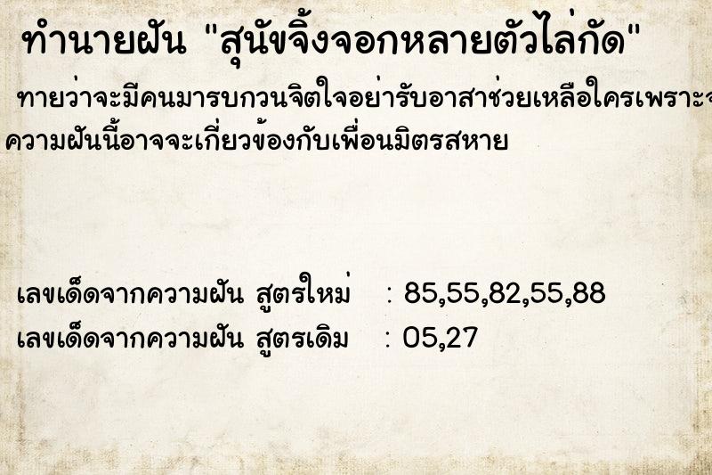 ทำนายฝัน สุนัขจิ้งจอกหลายตัวไล่กัด