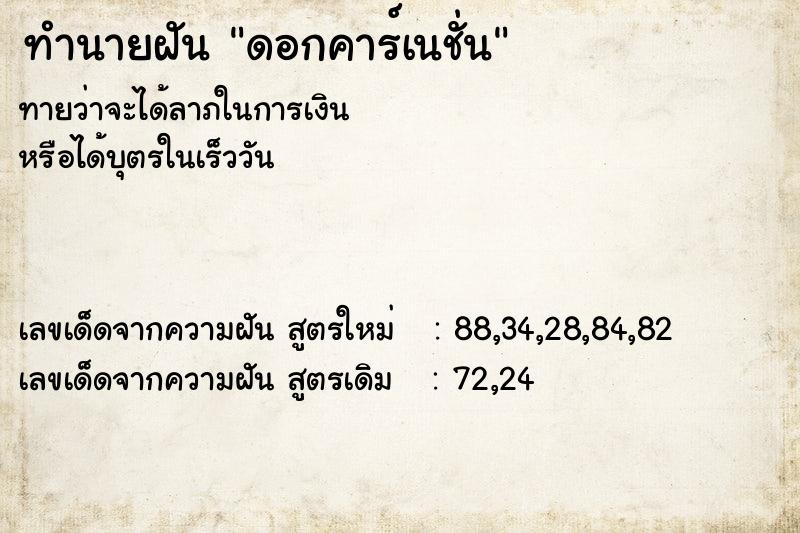 ทำนายฝัน ดอกคาร์เนชั่น