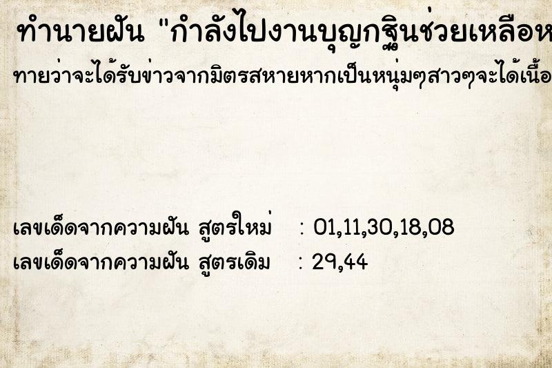 ทำนายฝัน กำลังไปงานบุญกฐินช่วยเหลือหมาแมวจรจัด