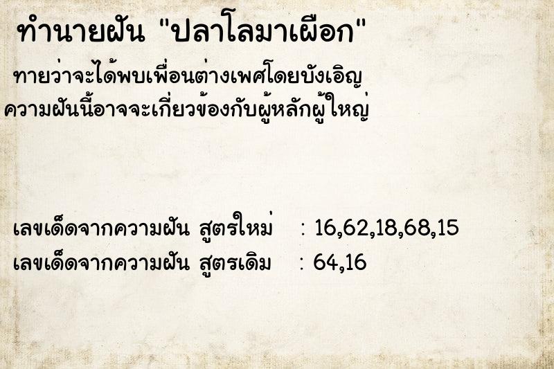 ทำนายฝัน #ทำนายฝัน #ปลาโลมาเผือก  เลขนำโชค 