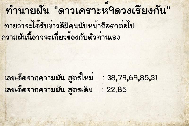 ทำนายฝัน ดาวเคราะห์9ดวงเรียงกัน