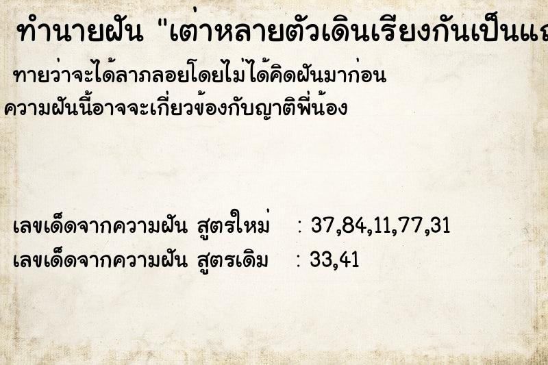 ทำนายฝัน เต่าหลายตัวเดินเรียงกันเป็นแถวในบ้าน