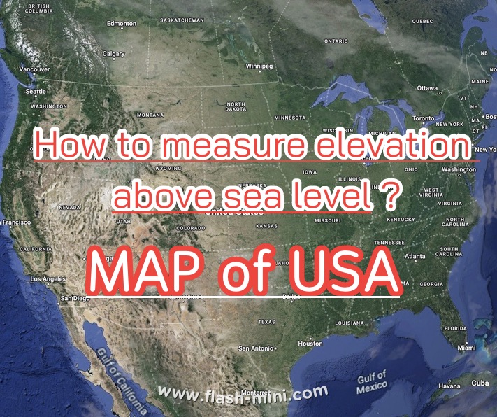 Sea level elevation map of USA📍 United States of America elevation terrain map  : United States of America