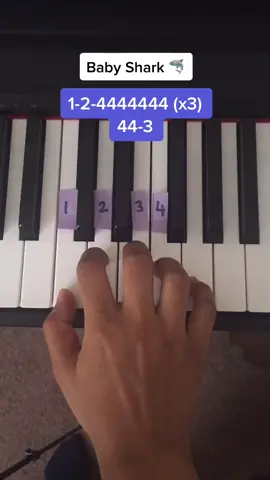 Easy Piano Tutorial  Baby Shark  Let us know how y....